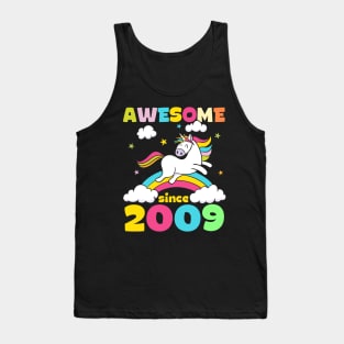 Cute Awesome Unicorn Since 2009 Funny Gift Tank Top